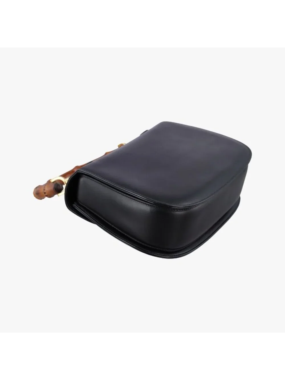 Gucci Bamboo Black Leather Handbag
